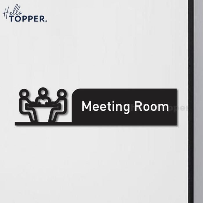 

Sign Akrilik Meeting Room Acrylic Signage Hollow UV Print