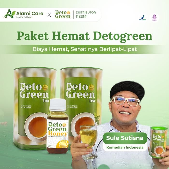 

[Paket Bundle Hemat] 2 Teh Hijau + 1 Madu Herbal Alami - Teh Herbal BPOM & HALAL GMV