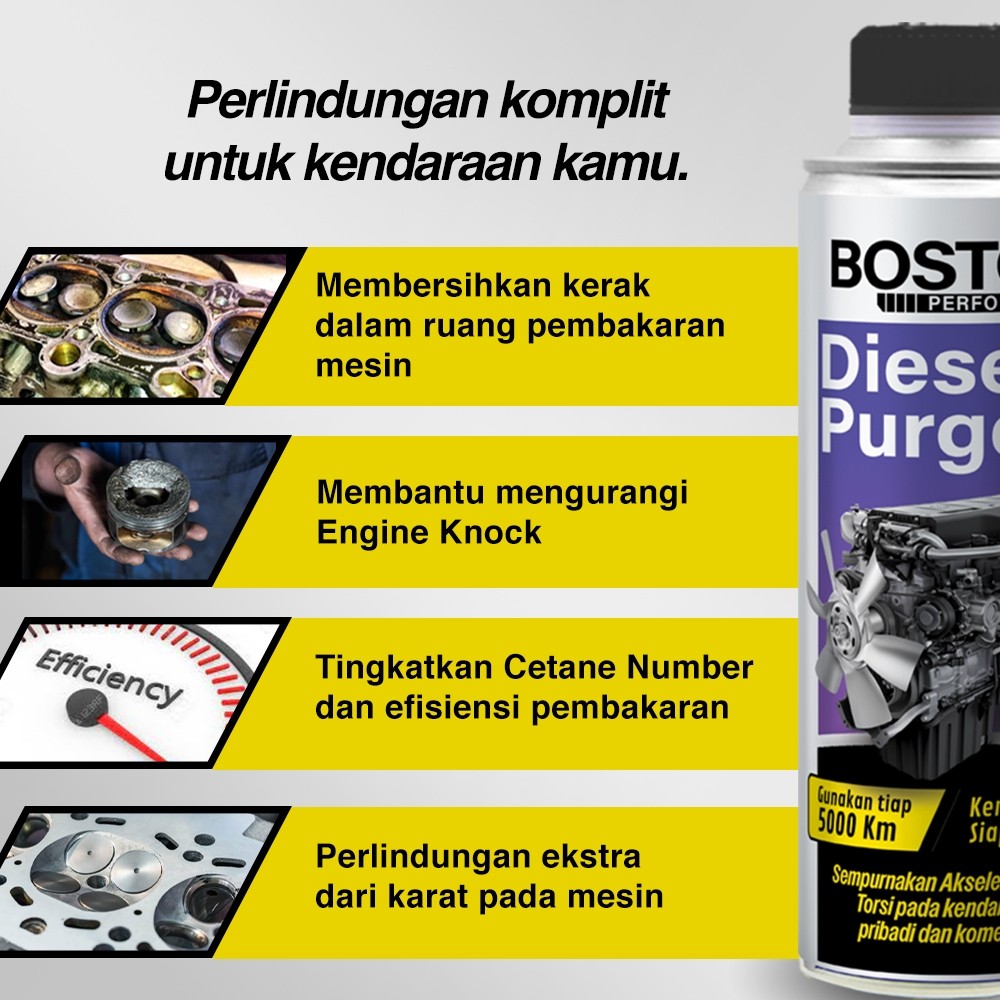 Diesel Purge 500ml Boston Performance / Purging / Gurah Mesin Diesel