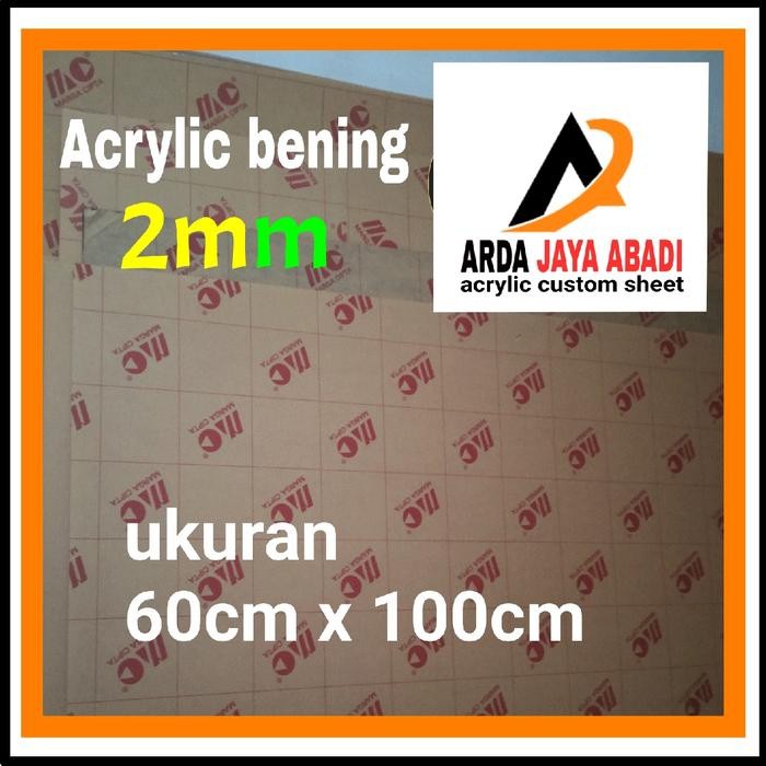 

Akrilik 2mm bening 60 x 100 akrilik lembaran acrylic clear marga cipta Transparan