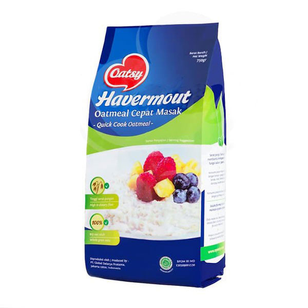 

OATSY HAVERMOUT OATMEAL QUICK COOK 750GR