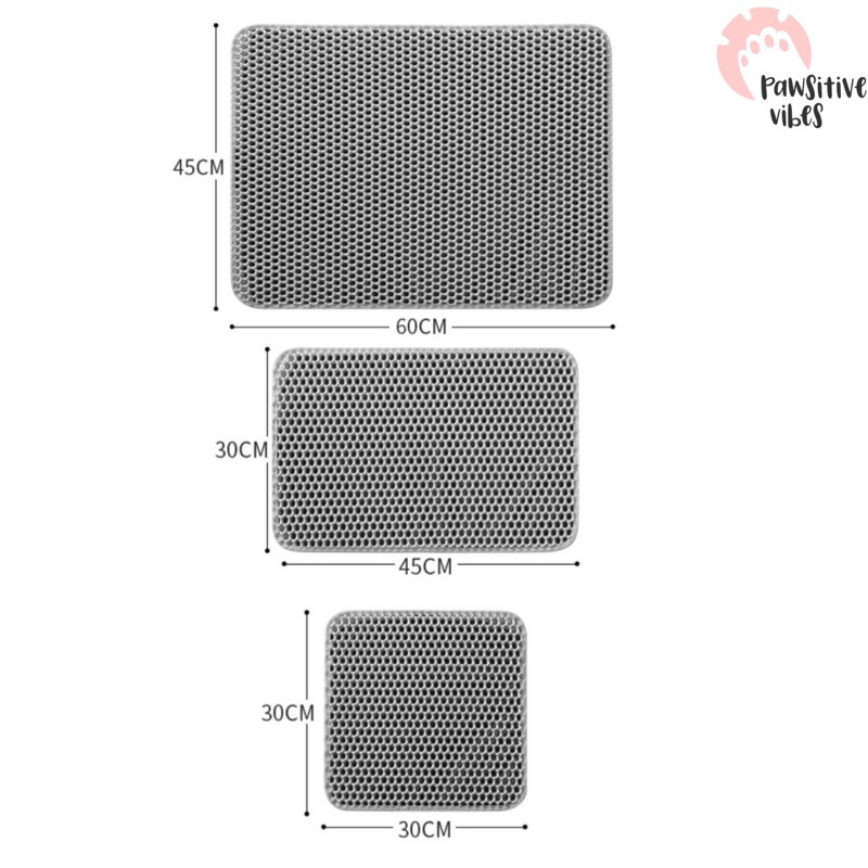 Alas Pasir Kucing - Karpet Pasir Kucing - Litter Mat Kucing - Keset Pasir Kucing - Alas Tatakan