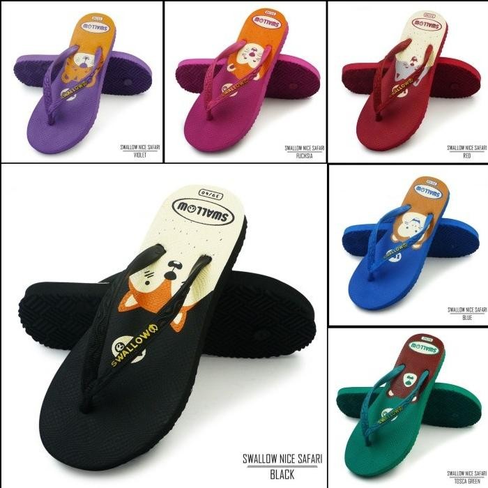 Sandal Jepit Swallow Dewasa Motif NICE SAFARI.