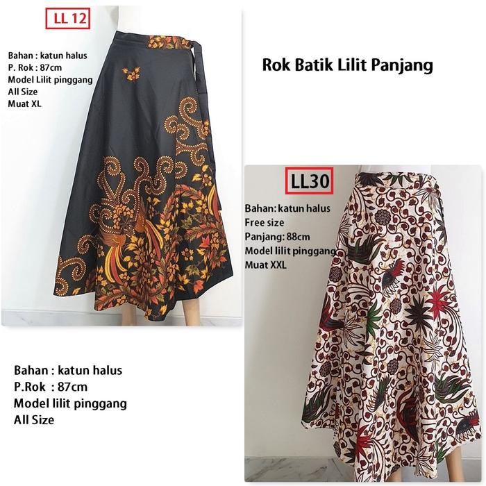 Trenatik- Bawahan Batik Rok Batik Lilit Panjang Rok Batik Lilit