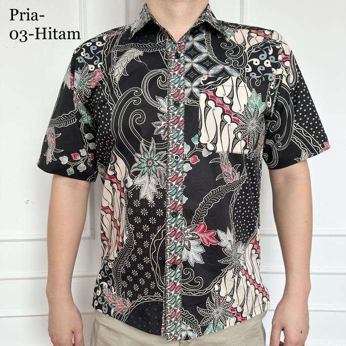 Trenatik- [Vera - Couple] Ld95-130 Blouse / Kemeja Batik Couple Katun Stretch Premium Jumbo