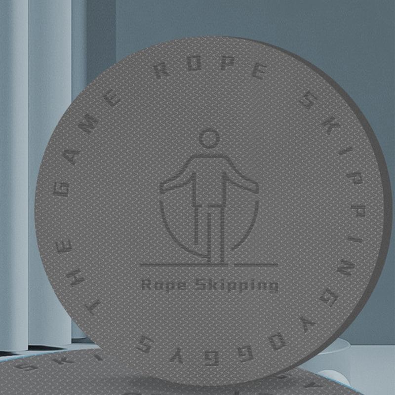 Jump Rope Mat Workout Skipping Rope Mat Round Yoga Exercise Mat For Absorbing Shock and Rope Protect