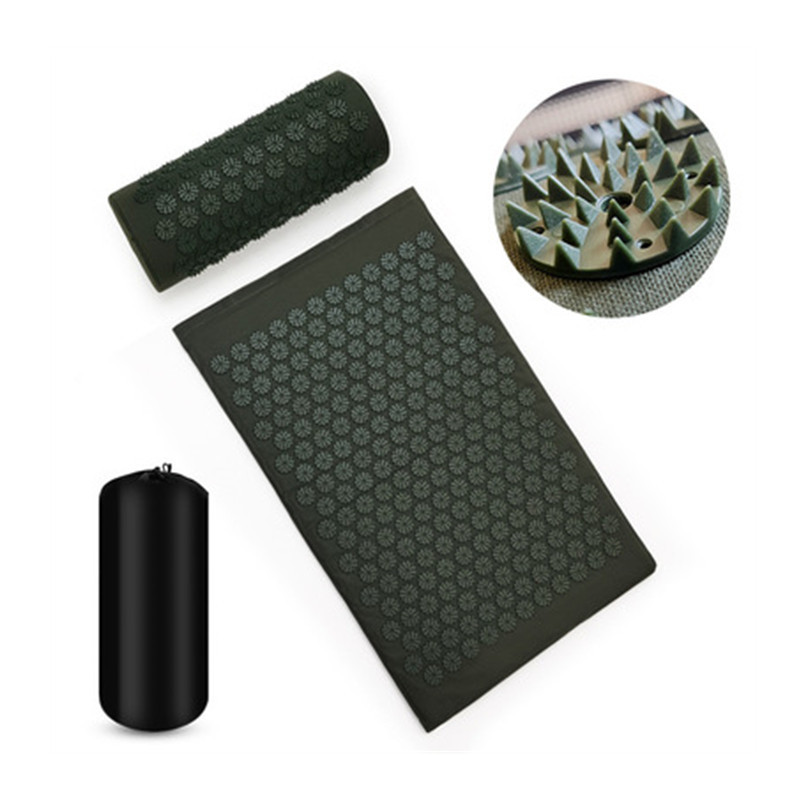 Acupressure Massage Mat Yoga Massager Mat Cushion Massage Cushion Spike Fitness Yoga Pilates Relieve