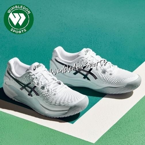 Sepatu Tenis Asics GEL-RESOLUTION 9 WHITE BLACK /Sepatu ASICS ORIGINAL