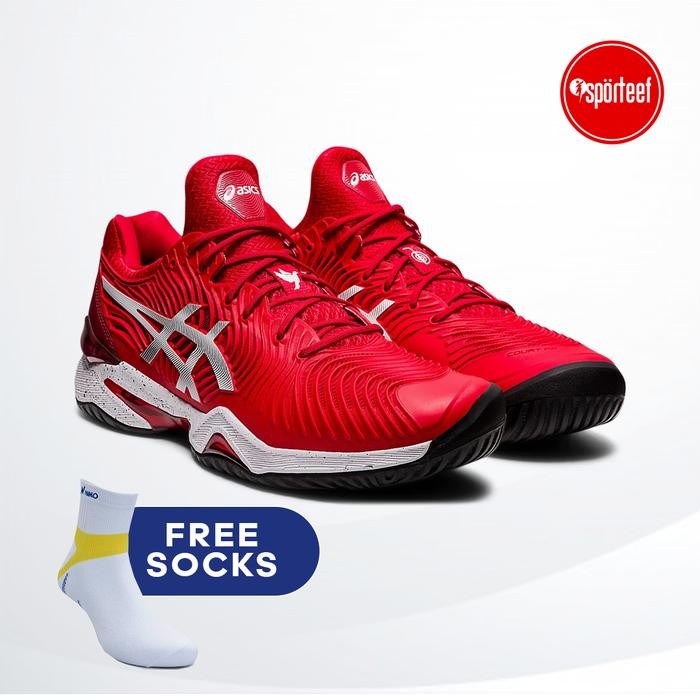Asics Court FF 2 Novak Red Tennis / Sepatu Tenis Djokovic Limited