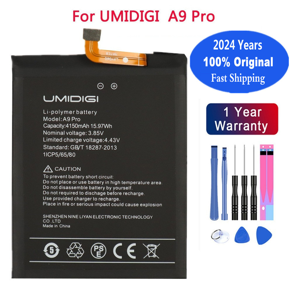 2024 Years 4150mAh Original A 9 PRO Battery For UMI Umidigi A9 PRO A9PRO High Quality Mobile Phone B