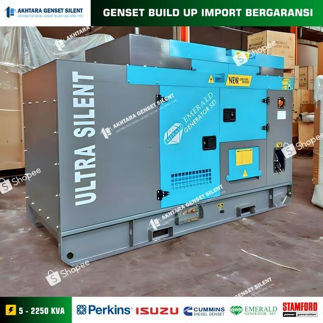 Genset Silent EMERALD 300 Kva -  Distributor Genset Silent 3 Phase