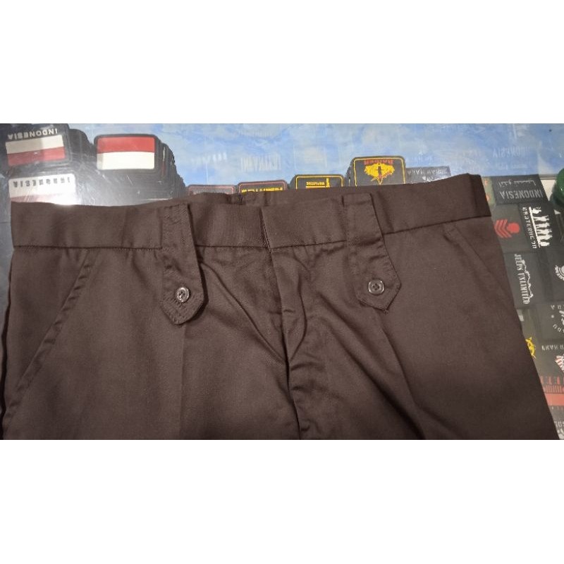 Cuci Gudang  Stelan Pdh Satpam Krem Terbaru Bonus Lambang