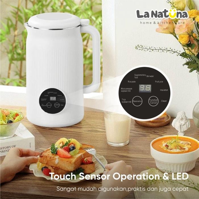 La Natuna Mesin Susu Kacang Kedelai Otomatis Soya Maker Multifungsi Blender Susu Kedelai Milk Maker