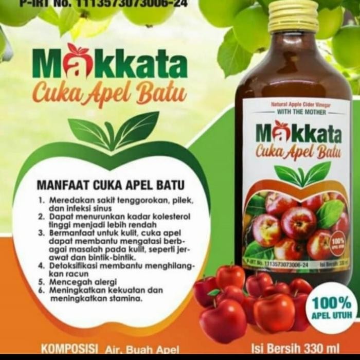 

Cuka Apel Makata 330 Ml Original