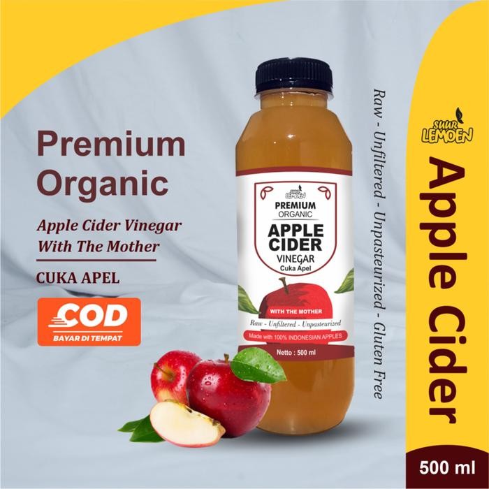 

Cuka Apel Apple Cider Vinegar Premium Organik Untuk Diet Alami