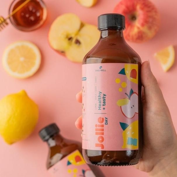 

Dailywell Jollie Day 325Ml Lemon Madu Cuka Apel Honey Pelangsing Tubuh