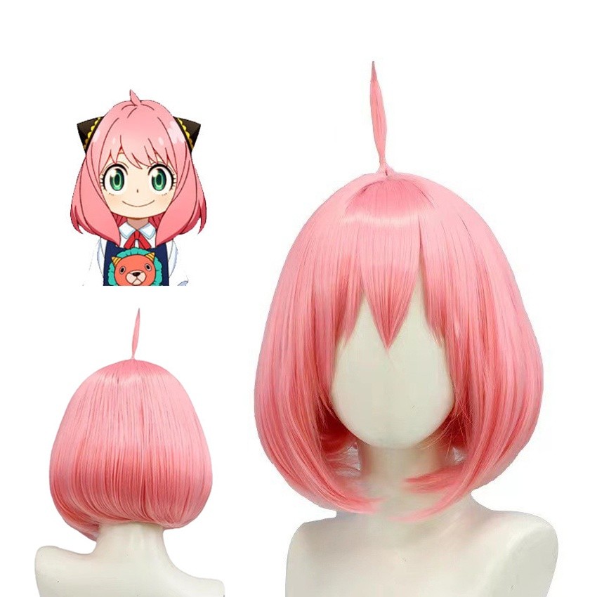 Wig Anya Forger Spy x Family Cosplay