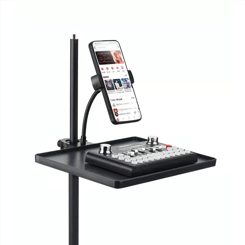 Tripod Sound Card Tray Clamp Holder Dudukan Soundcard V8 V8s V10 - Tray Holder Sound Card Dengan