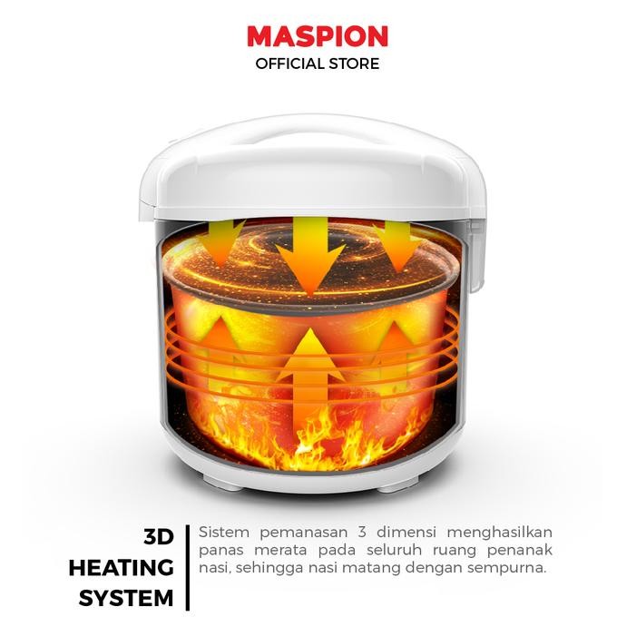 Maspion Rice Cooker Magic Com 1 Liter MRJ-1003 BS