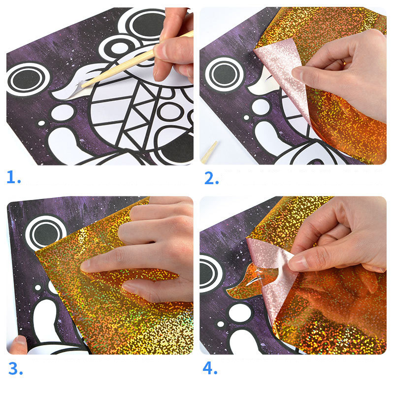 

Diy Magic Rainbow Art Stickers Drawing Set Creative Drawing Toys Early Learning Educational Toys For