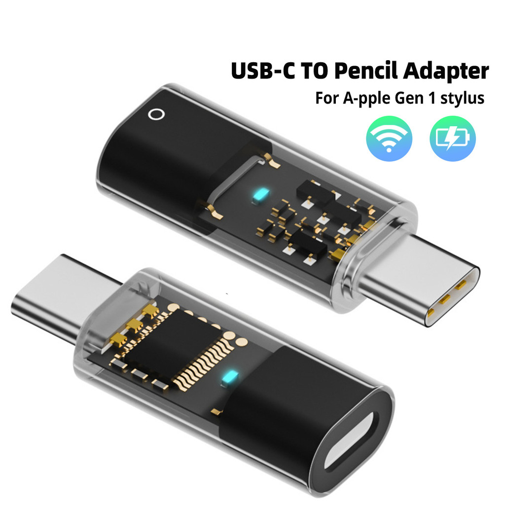 

Type-C Pencil Charger Adapter For Apple Pencil 1St Generation Bluetooth-Compatible Stylus Pen
