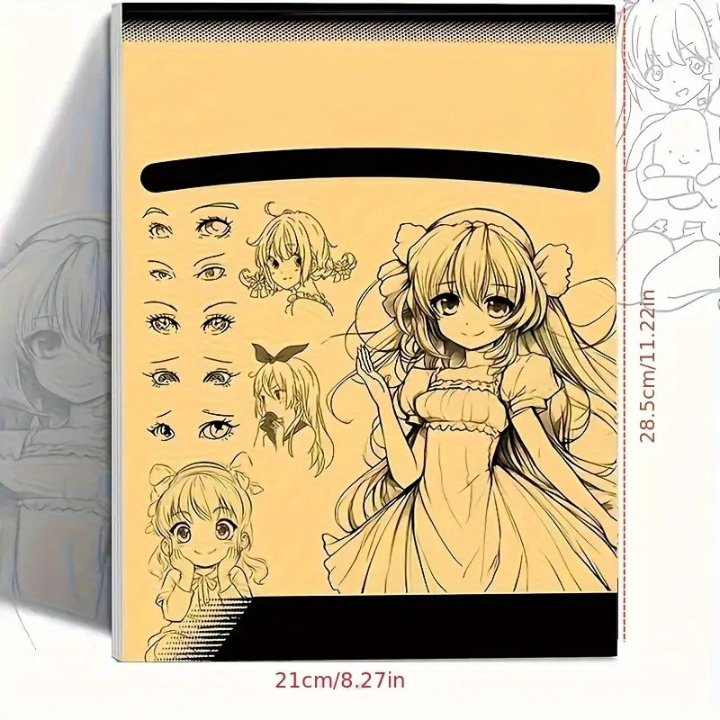 

Anime Character Line Art Drawing Book For Beginners - 48 Pages Of Simple Hand-Drawn Outlines For