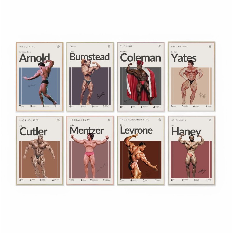 

Bodybuilder Series Poster Print Canvas Art Pictures Home For Living Room And Bedroom Wall Modern