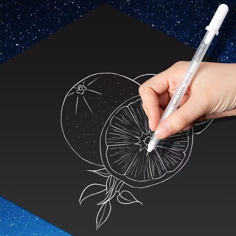 

5/10Pcs Gelly Roll Gel Pens White Ink Drawing Highlight Marker Pen Sketch Bright Art Pens Painting