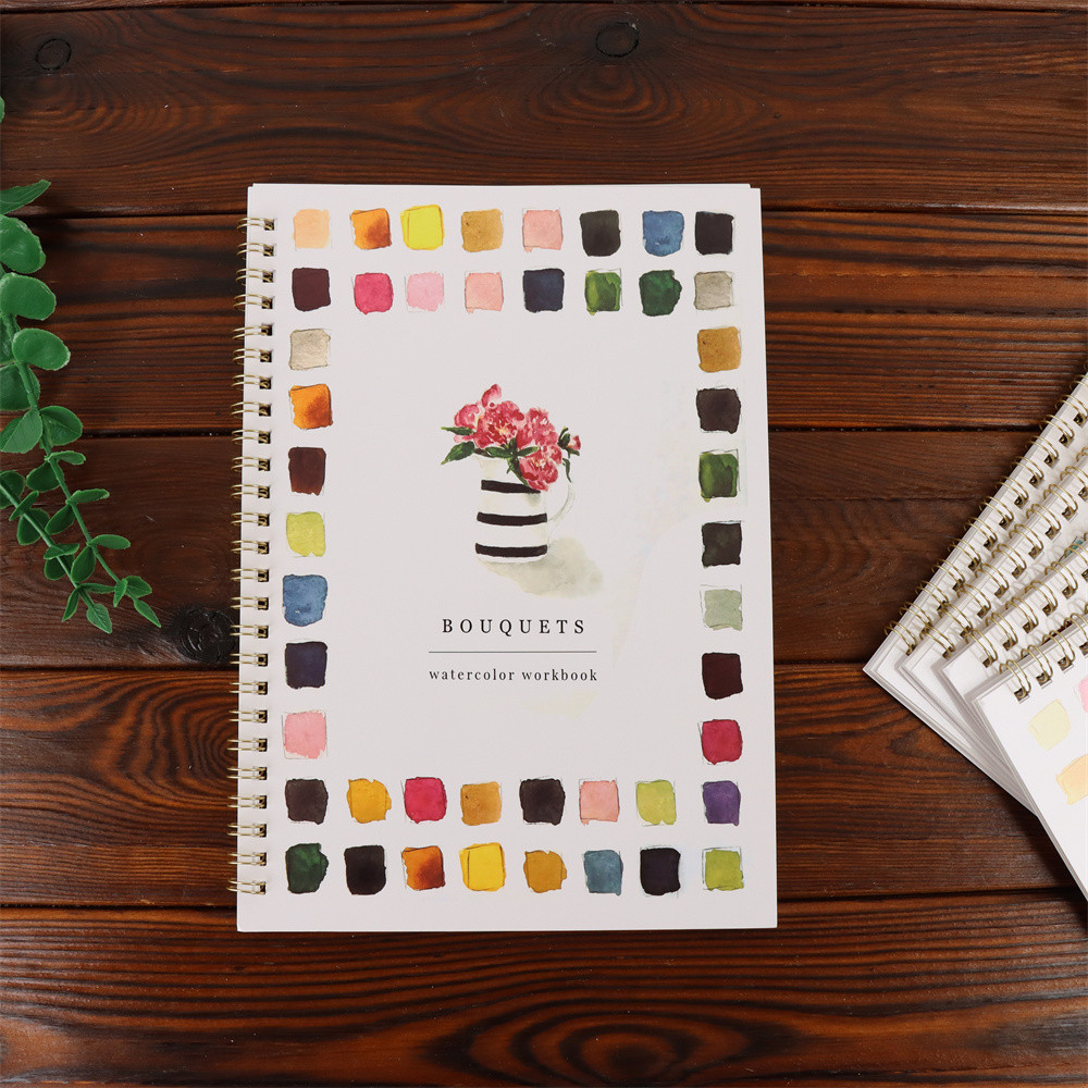 

Creative Watercolor Painting Book For Kids Fairy Tale Animal Flowers Gouache Graffiti Drawing