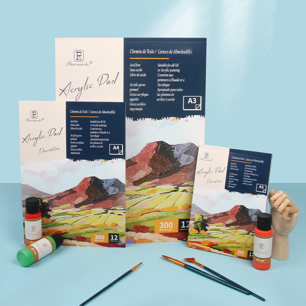 

300Gsm Acrylic Painting Sketchbook For Artists A3 A4 A5 Thick Watercolor Paper For Beginner Practice