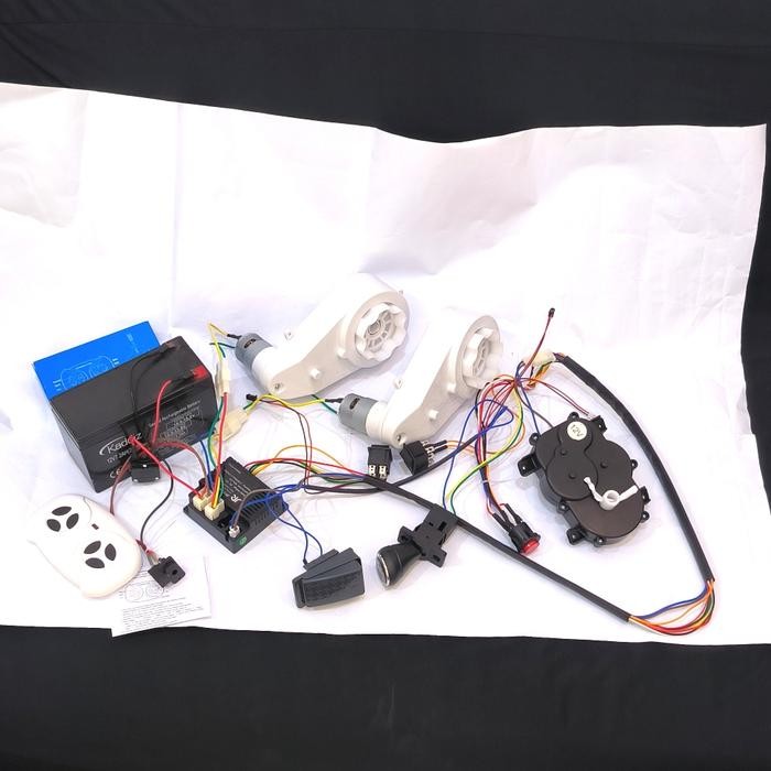 modul mobill aki 12V JR1738RX remot JR1602FCC kabel set mobilan aki