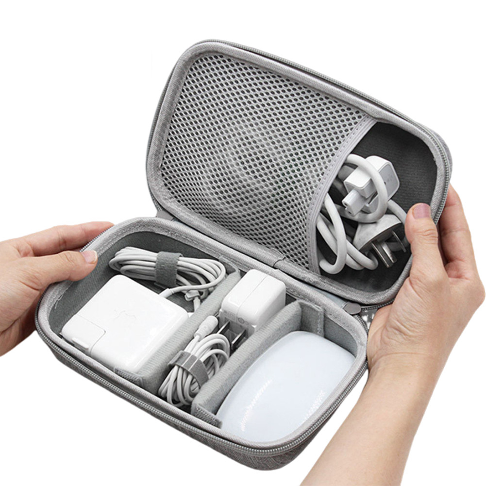 Data Cable Carrying Case Lightweight Electronic Accessories Case Portable Laptop Power Supply Box fo