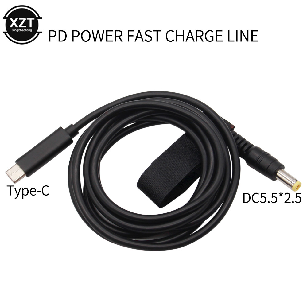 20V QC4 Charging Notebook Charger PD3.0 to DC 5.5*2.1 5.5*2.5 Decoy trigger Adapter cable TYPE-C PD 