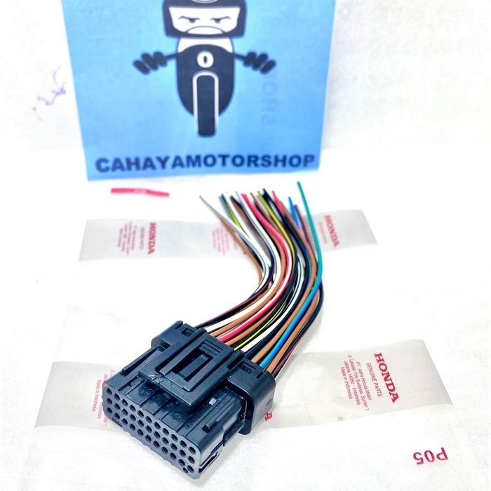 Yukngegas Soket Ecu Ecm Pin 33 Full Ori Honda Beat Fi Beat Esp Beat Street Scoopy Fi Spacy Fi Vario