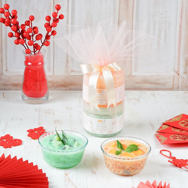 

Buko Pandan Creamy / Desert khas Philippine dengan jelly dan puding