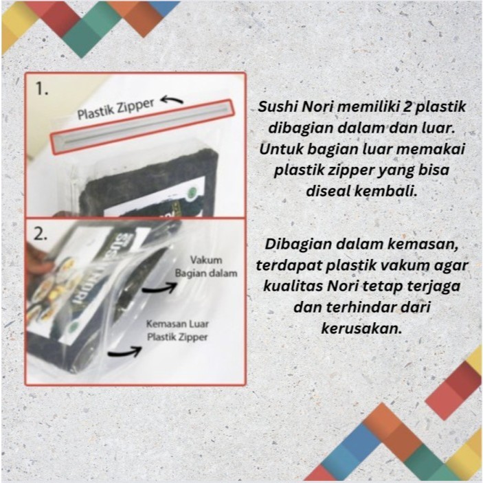 

SUSHI NORI ( Rumput Laut untuk Sushi / Gimbap ) HALAL (PROMO!)