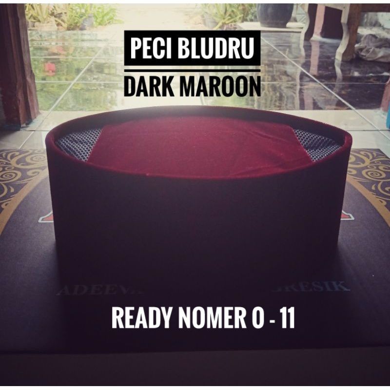 Tahan Lama Peci Songkok Bludru Merah Maroon Ac Gus Thuba Uas