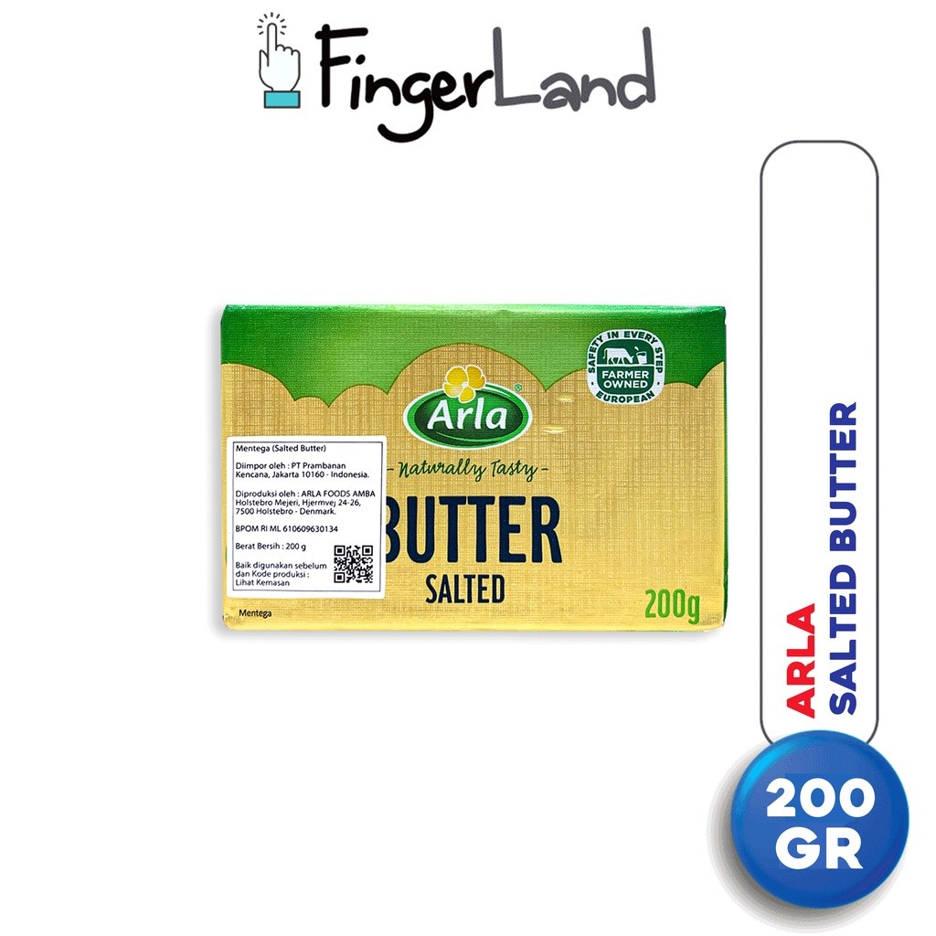 

ARLA BUTTER SALTED 200G MENTEGA ASIN HALAL TERLARIS