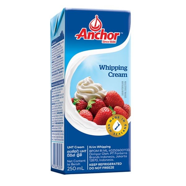

ANCHOR WHIPP CREAM 250 ML 100% ORIGINAL