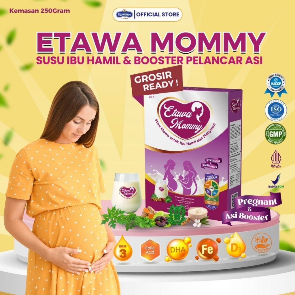 

BOOSTER ASI - PELANCAR ASI ETAWA MOMMY SUSU IBU HAMIL DAN PENAMBAH ASI MENYUSUI PAKET 1 BOX BEST