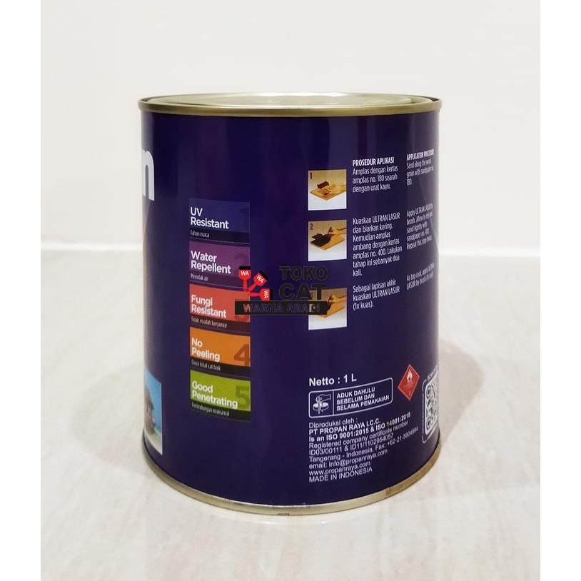 Auradeko Cat Politur Propan Ultran Lasur 1 Liter Clear Gloss - Satin - Doff