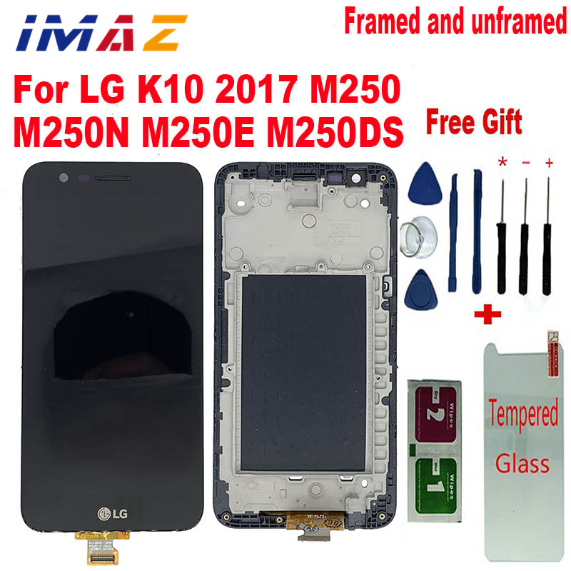 IMAZ Original 5.3‘’ LCD For LG K10 2017 LCD Display Touch Screen Digitizer Assembly For M250 M250N M