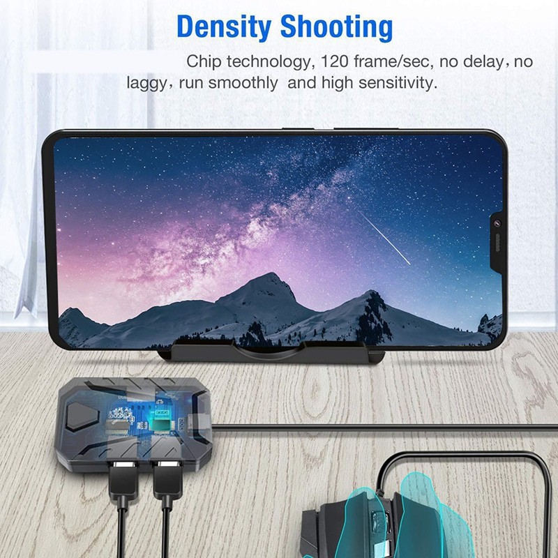 Portable Mobile Gaming Keyboard Mouse Converter Adapter MIX PRO Gaming Keyboard And Mouse Combo