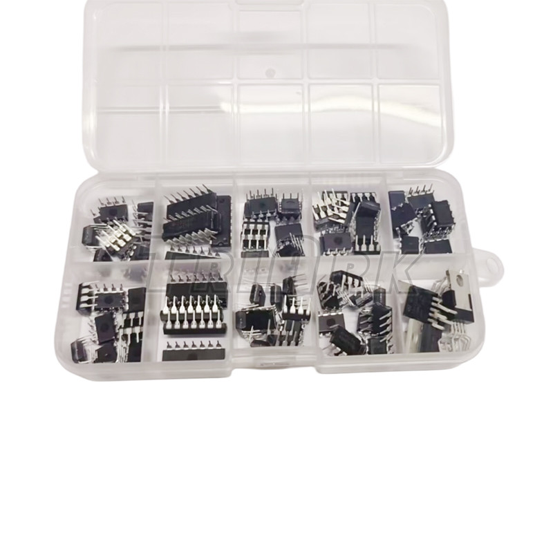 IMPORT 85PCS/LOT IC ANALOG CHIP KIT BOX LM358 LM324 JRC4558 NE5532 LM386 TDA2030 TDA2822 LM393 UA741