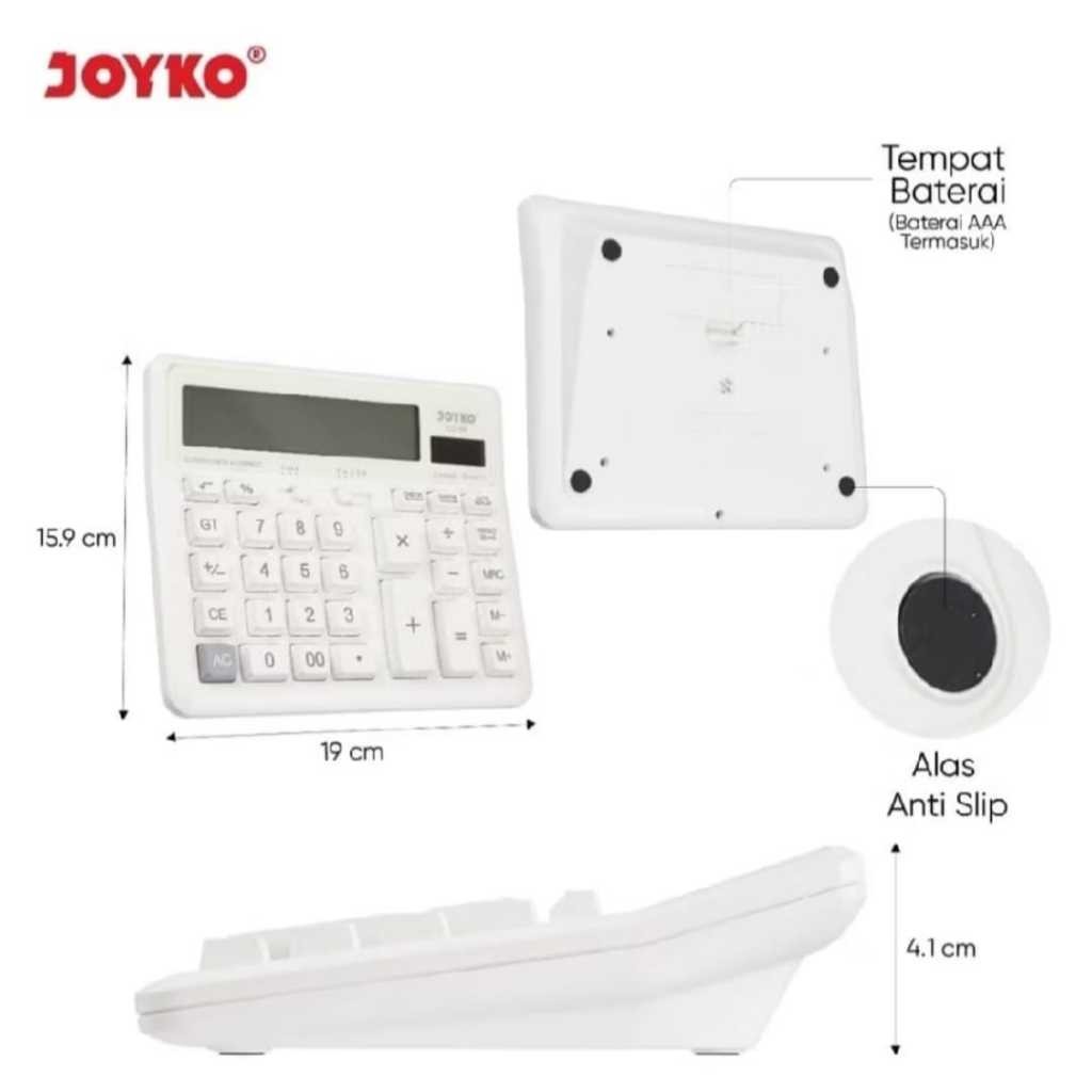 

[READY] Kalkulator Joyko CC-59 12 Digits Check and Correct