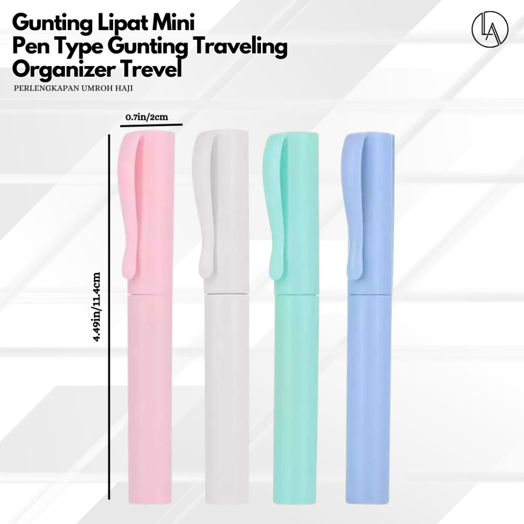 

[READY] Lucano - Gunting Lipat Mini Pen Type Gunting Portable Travelling