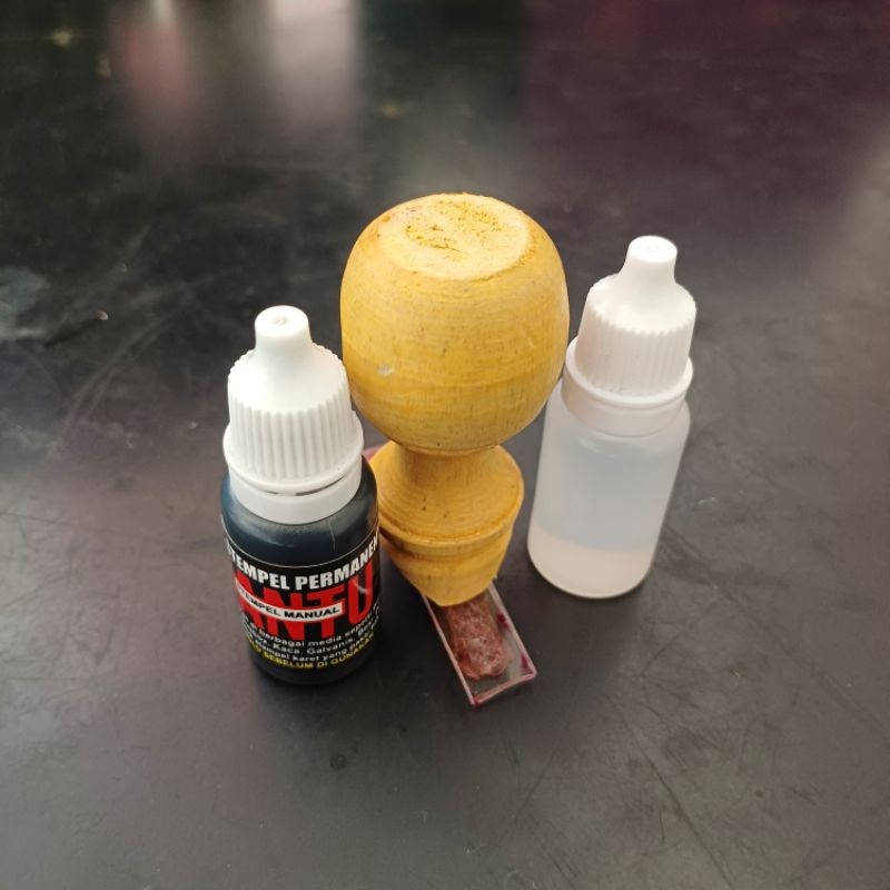 

[READY] Tinta 10 ml + stempel manual/pad/bak + cleaner, media kaca, Logam, keramik