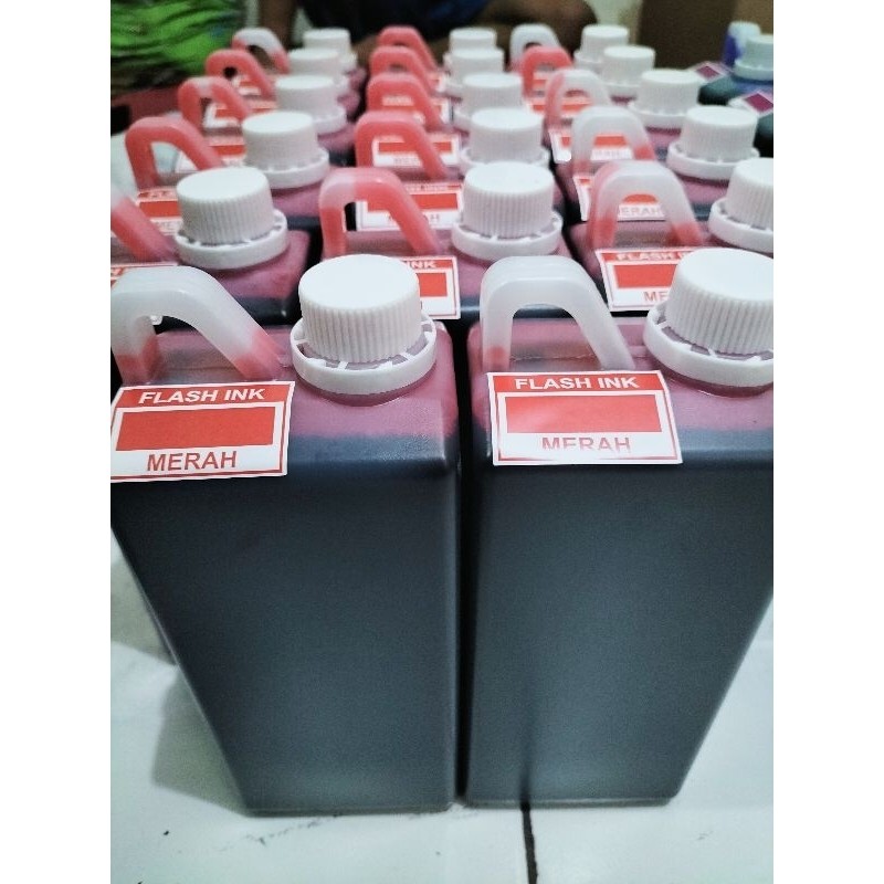 

[READY] TINTA SETEMPEL FLASH /OTOMATIS KHUSUS KERTAS ,WARNA MERAH CABE ,isi 1 ltr