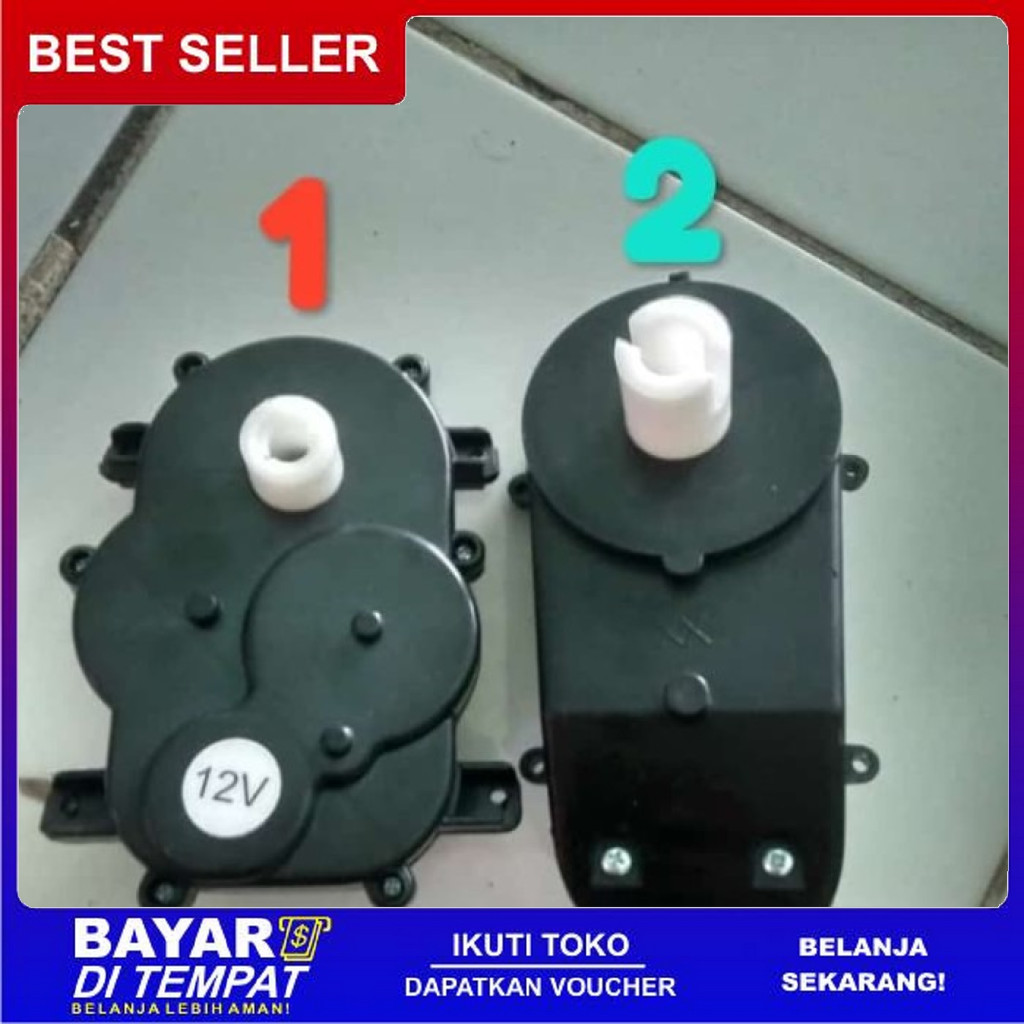FREE ONGKIR GEAR BOX SETIR 12V MOBIL MAINAN AKI BISA COD