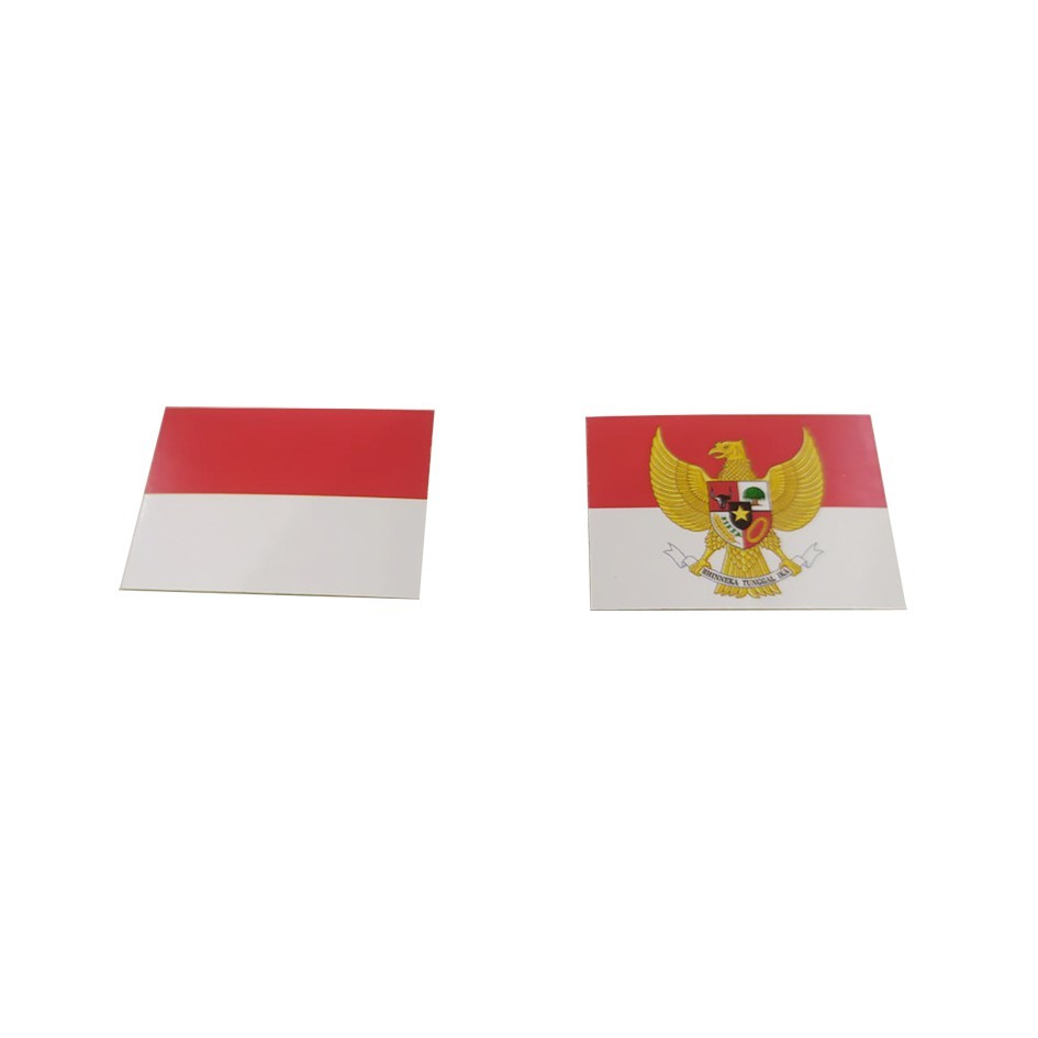 

[100 pcs] Sticker / Stiker Bendera Tempelan Pipi Bendera Merah Putih